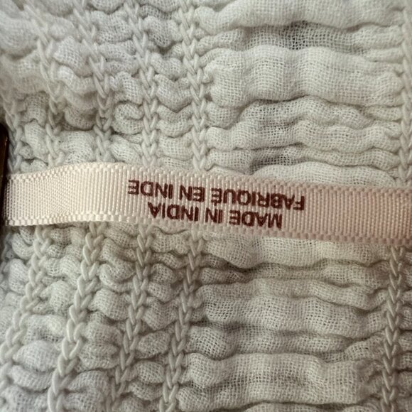 Free People White Oasis Smocked Cotton Midi Dress Boho Cottagecore - Picture 7 of 7